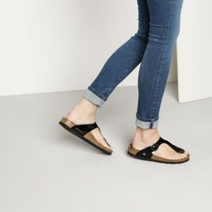 Black Patent Leather Birkenstock sandals-Gizeh